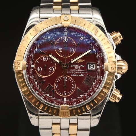 breitling chronomat evolution two tone|breitling chronomat for sale.